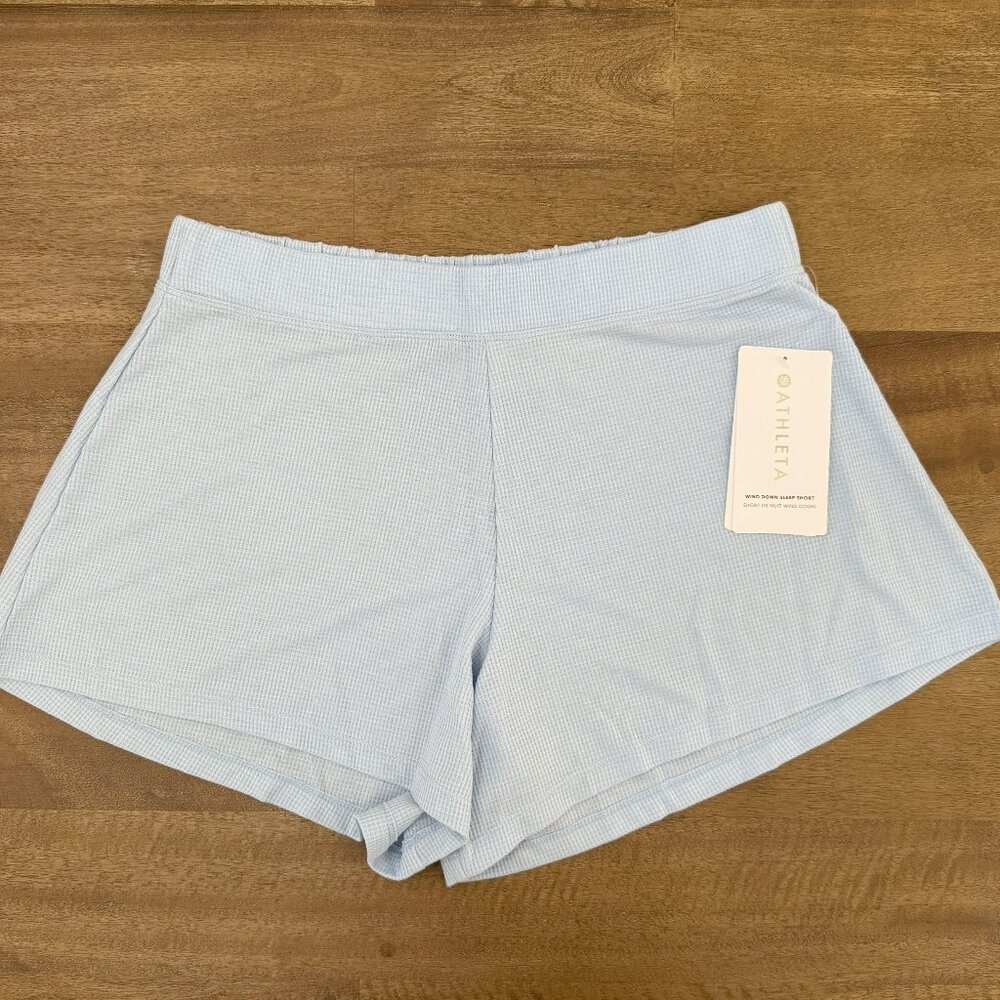 Athleta Wind Down Sleep Short Blue Medium NWT (Bundle 2+ items for 20% off)